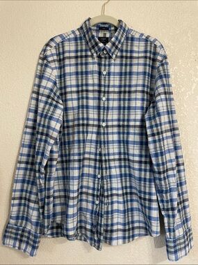 J. Crew Blue Plaid Button-Down Shirt
